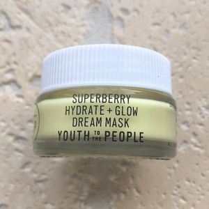 Youth to the People Superberry Hydrate + Glow Dream Mask for overnight.